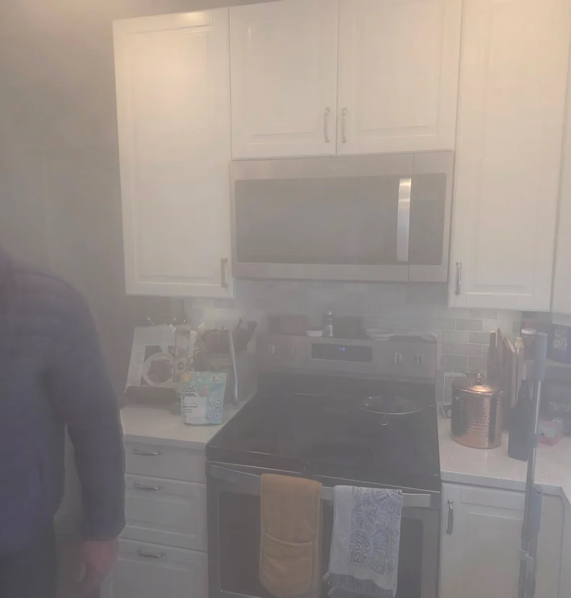 VaPURE&trade; vapor treatment sanitizing a living room